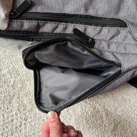 Hello Bello Backpack Diaper Bag Gray Multiple Compartments Travel - Picture 6 of 14